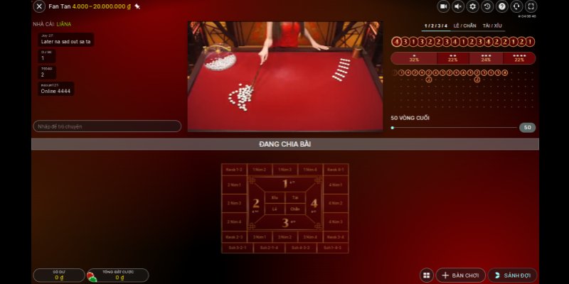 Tìm Hiểu Fantan Trực Tiếp Và Kinh Nghiệm Cược Hiệu Quả 7 Theo dõi kết quả ván trước