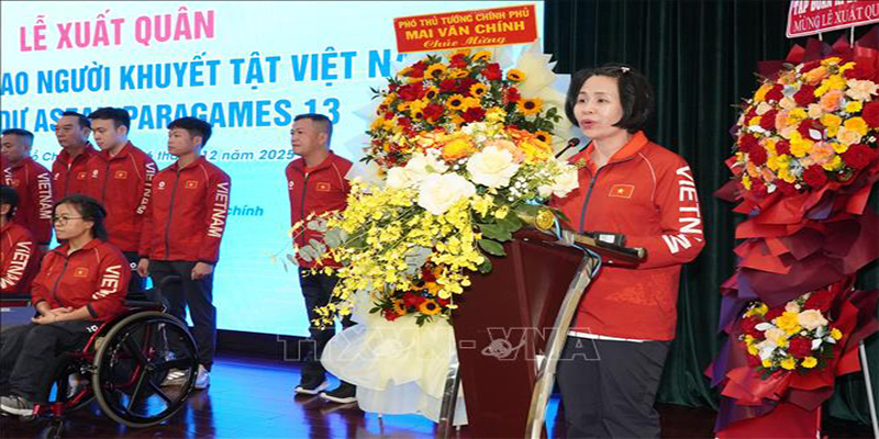 Đoàn Thể Thao Việt Nam Xuất Quân Dự ASEAN Para Games 13 6 Đoàn Việt Nam đặt mục tiêu 40–50 HCV tại ASEAN Para Games 13